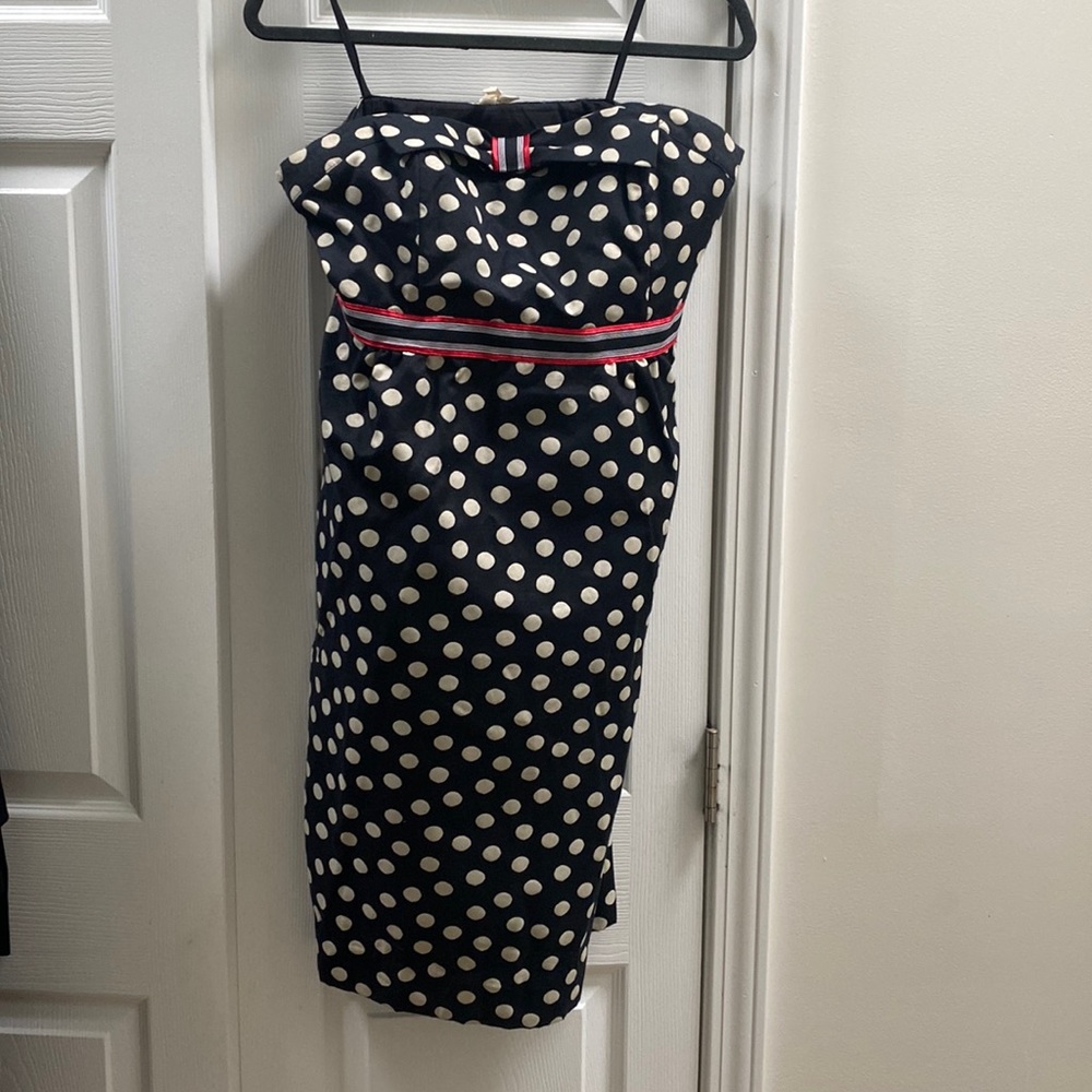 Urban outfitters strapless polka dot dress sz 12